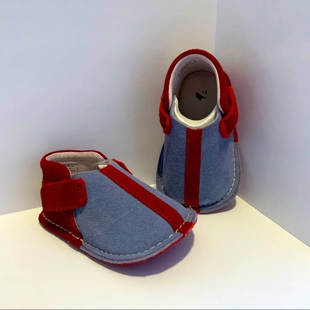 PIPIT $55 Suede Leather Designer Shoes Infant Crib Walking Balance Toddler Shoe